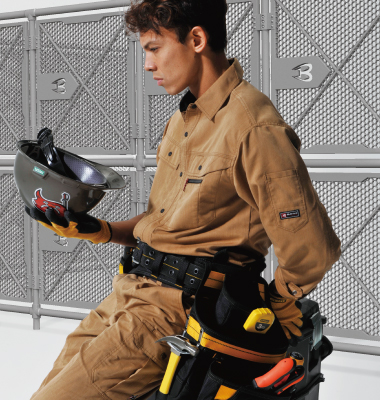 バートル BURTLE 8063長袖シャツ、8052ワンタックカーゴパンツ