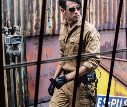 バートル BURTLE 8035長袖シャツ、8032カーゴパンツ