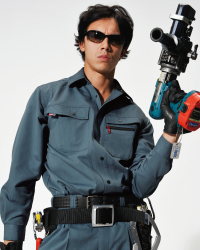 バートル BURTLE 8063長袖シャツ、8052ワンタックカーゴパンツ