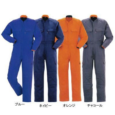 新品 ツナギ服 3L オレンジ 4着セット 山田辰 夏つなぎ服 オレンジ S