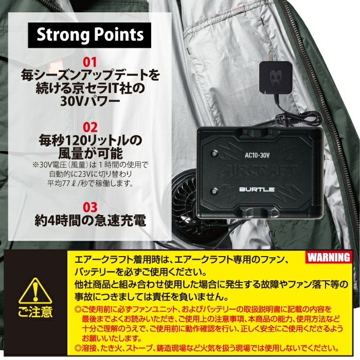 即日発送】バートル BURTLE 2026春夏新作 エアークラフト AC10 新型30V